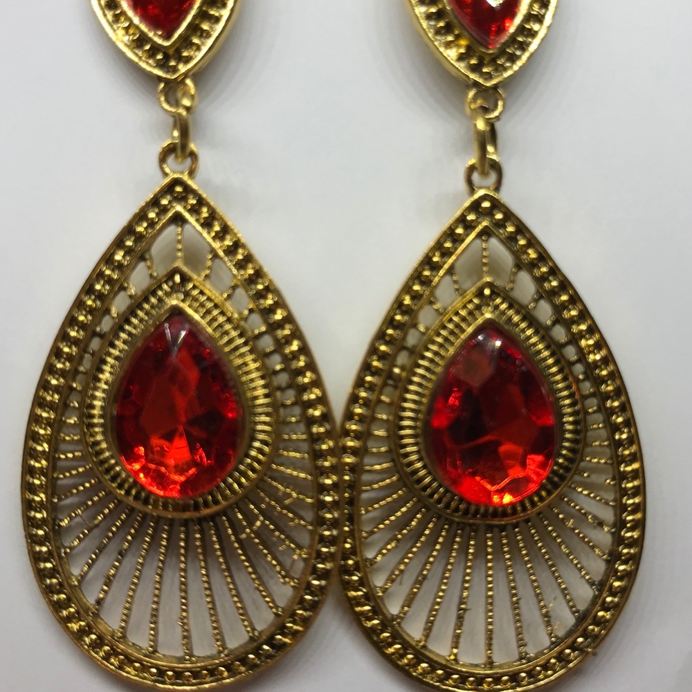 NEW Trendy Boho Gem Drop Earrings